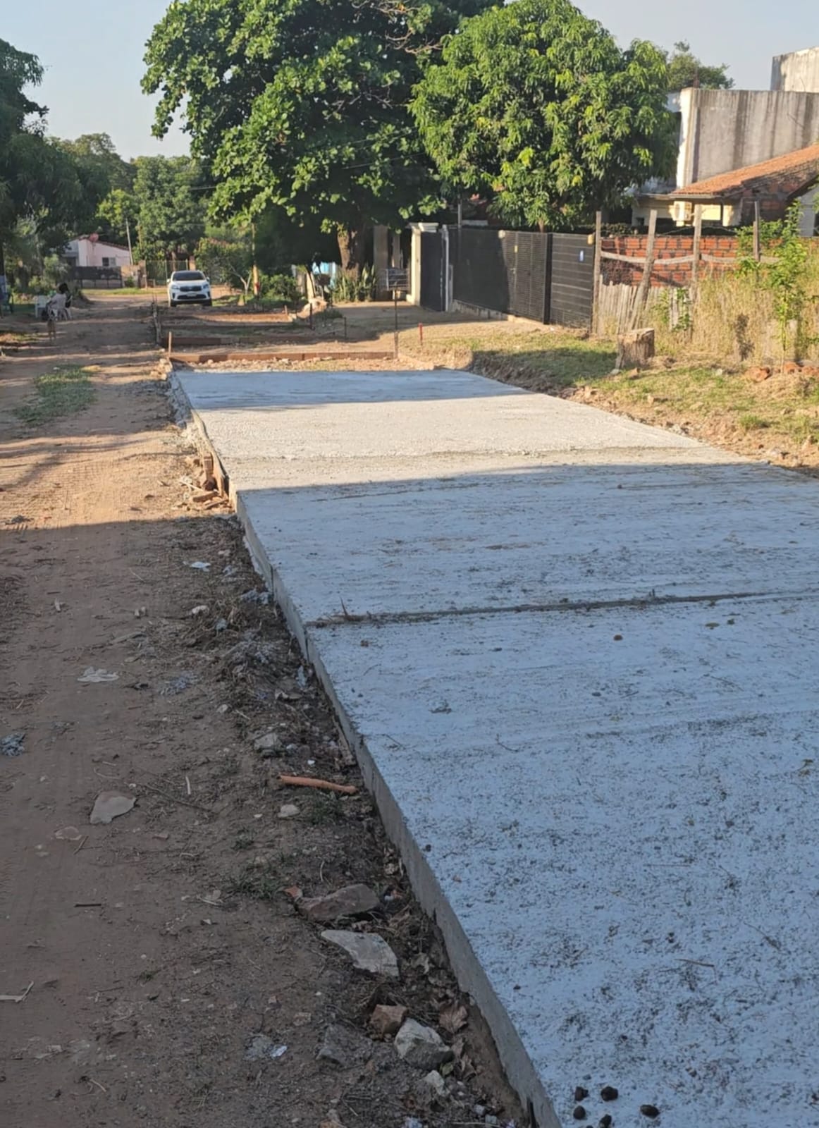 Cementado de calles 1